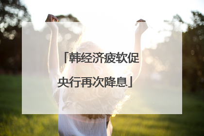 韩经济疲软促央行再次降息